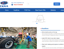 Tablet Screenshot of langesteel.com